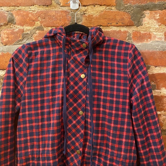 ModCloth Jacket Living Lodge Plaid Red Flannel - Picture 4 of 16